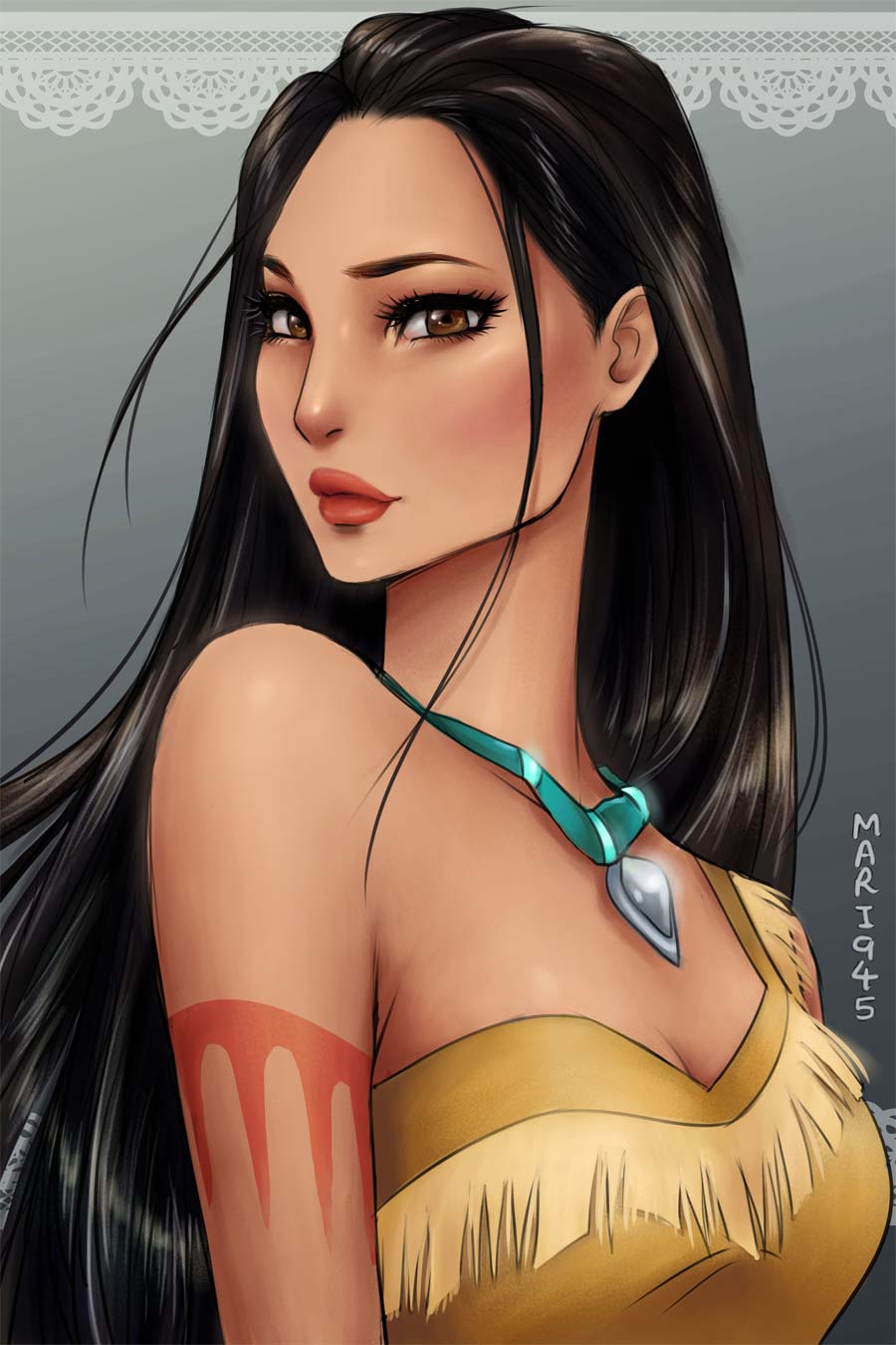 disney-ilustracao-princesas-retratos-animes-011