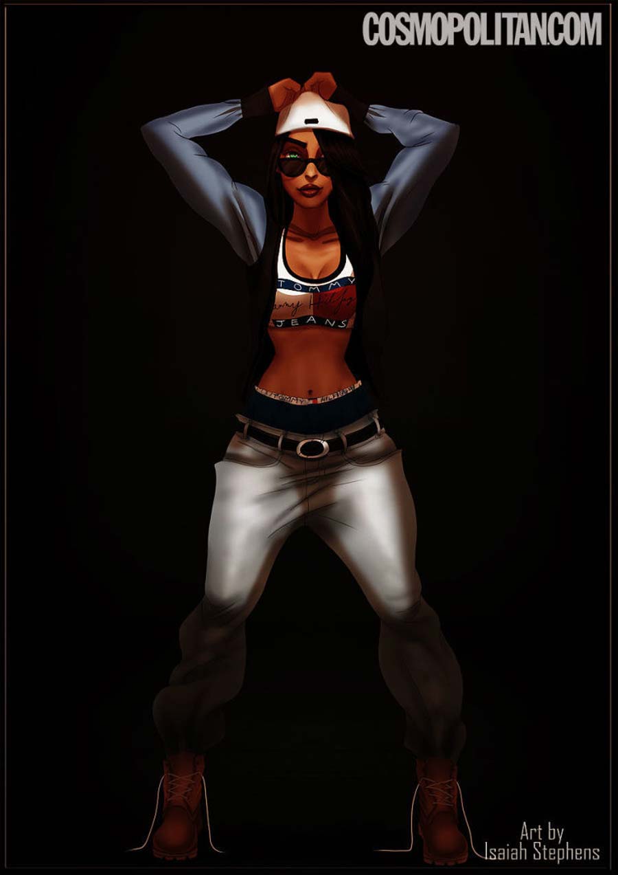 disney-ilustracao-popstar2000-isaiahstephens-aaliyah