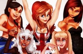 Personagens Disney como popstars dos anos 90