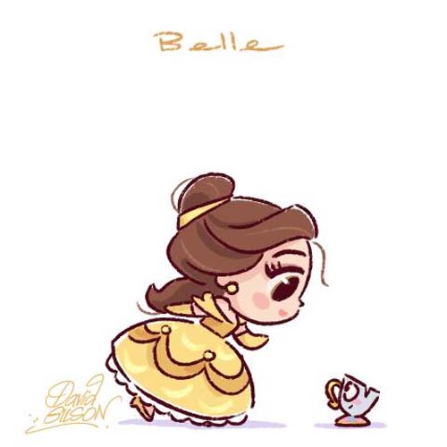 Desenhando a Branca de Neve Kawaii Como desenhar as princesas I