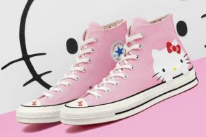 Os tênis Hello Kitty x Converse